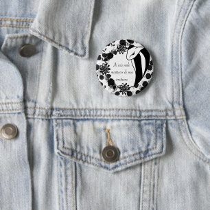 serpent 6 cm round badge