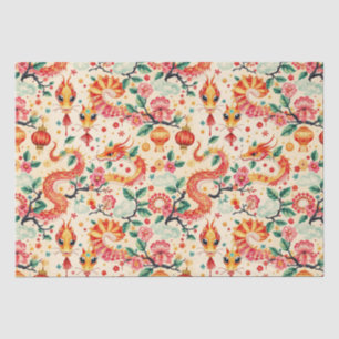 Serpent Dreams Chiness new year Tissue Paper