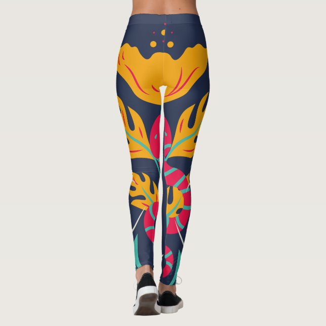 Serpent in the Forest Leggings (Back)