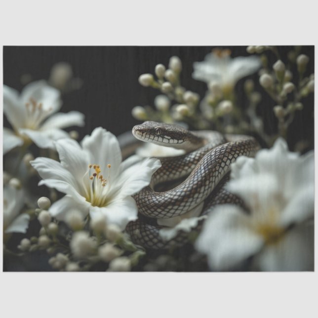 Serpent in the garden tissue paper (Front)