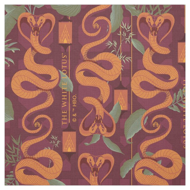 Serpent Luxe Pattern - The White Lotus Fabric (Swatch)