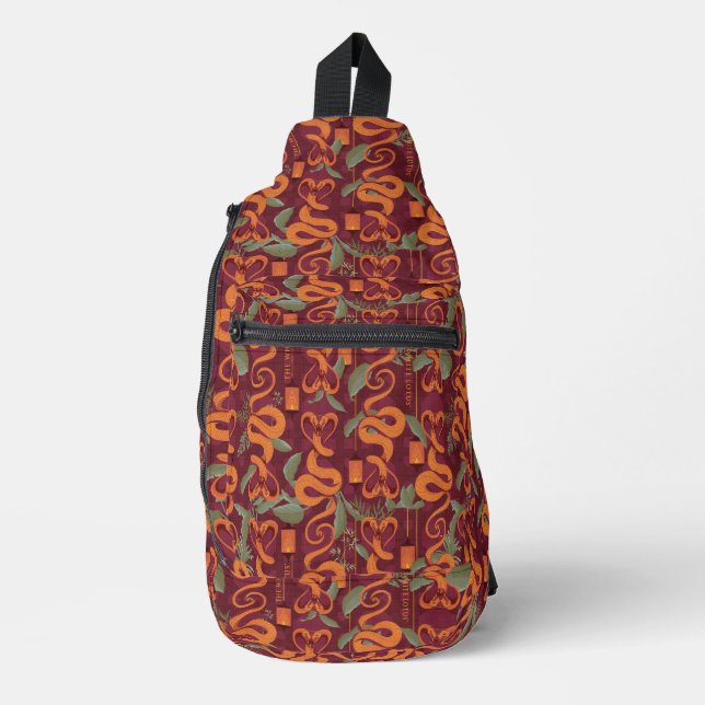 Serpent Luxe Pattern - The White Lotus Sling Bag (Front)