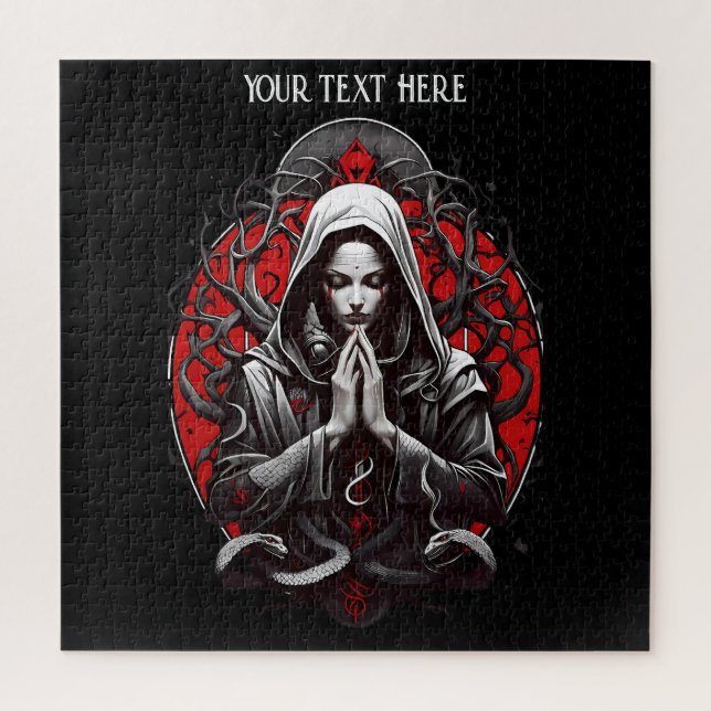 Serpent Priestess of the Shadow Grove Jigsaw Puzzle (Vertical)