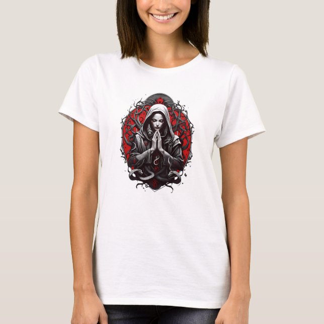 Serpent Priestess of the Shadow Grove T-Shirt (Front)