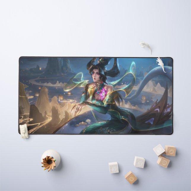 Serpent’s Embrace Gaming Desk Mat | Assassin fans (Kids Table)