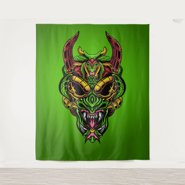 Serpent Skull Tapestry (Front)