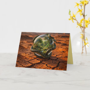 Serpent & the Orb of Eden Surreal Dreamscape Card