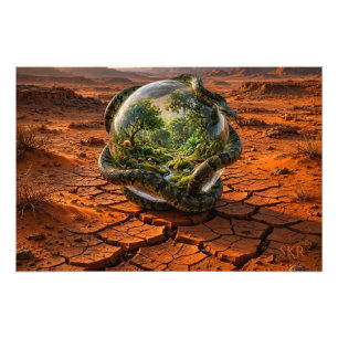 Serpent & the Orb of Eden Surreal Dreamscape Photo Print