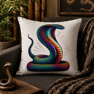 Serpentine Comfort: Cobra-Shaped Pillow for Exotic