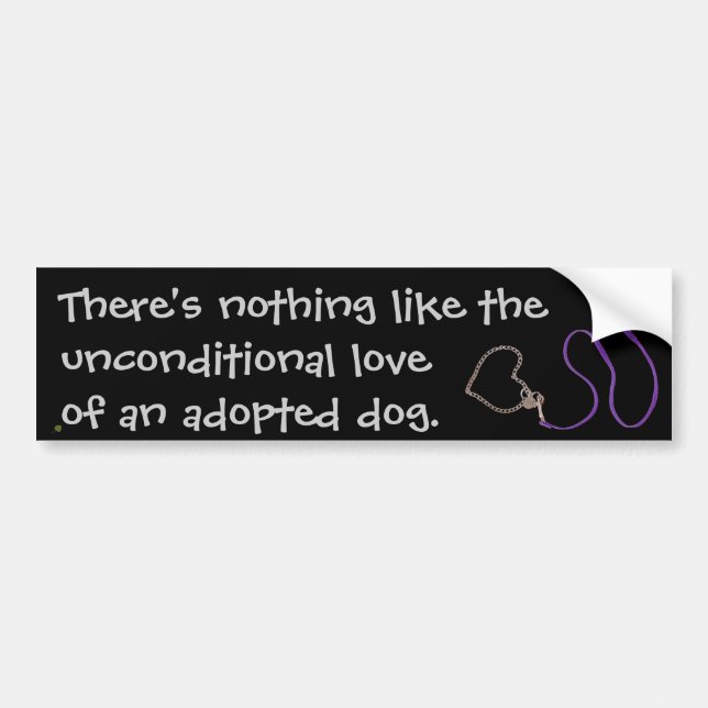 Serpentine Purple Leash & Heart Chain Bumper Sticker (Front)