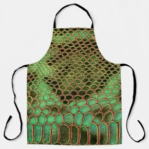 Serpentine Style: Exotic Skin Background Apron