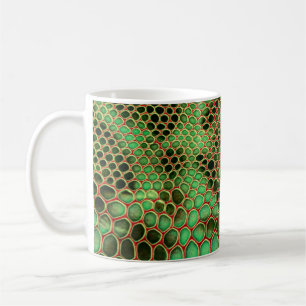 Serpentine Style: Exotic Skin Background Coffee Mug