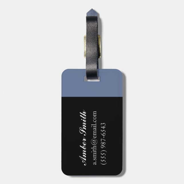 Serpentine Sunset 2004 Luggage Tag (Back Vertical)