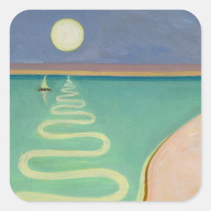 Serpentine Sunset 2004 Square Sticker