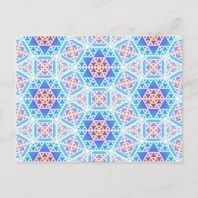 Serpienski Clockwork Lg Any Colour Postcard (Front)