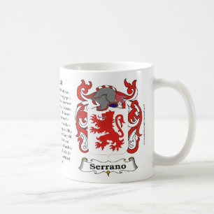 Serrano Family Coat of Arms Mug