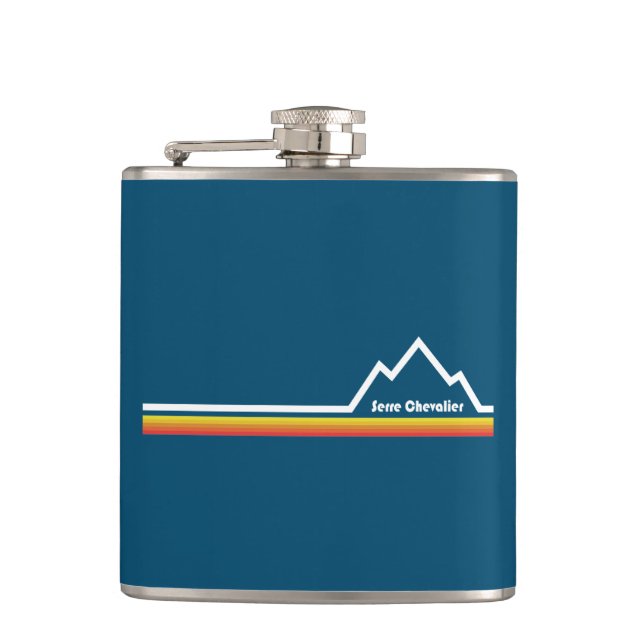 Serre Chevalier France Hip Flask (Front)