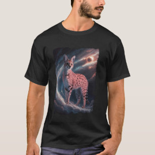 Serval Cat Galaxy Bengal Cat Space Feline 1 T-Shirt