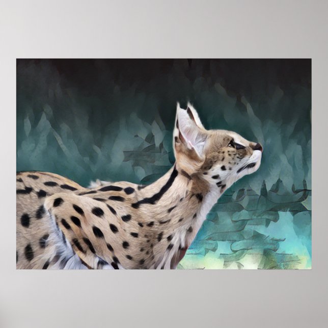 Serval Cat Poster (Front)