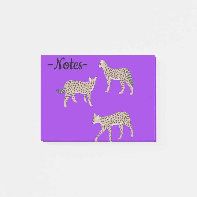 Serval Cats  Post-it Notes (Front)