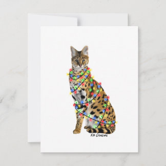 Serval - holiday card