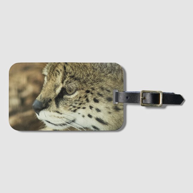 Serval Luggage Tag (Front Horizontal)