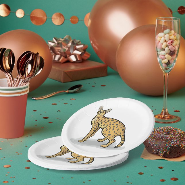 Serval Paper Plate (Creator Uploaded)