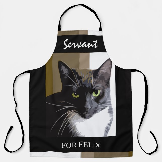 Servant for the Cat customise All-Over Print Apron (Front)