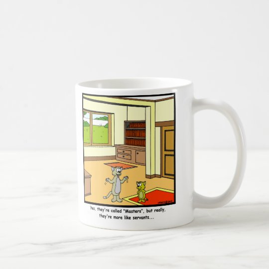 Servants Cat Cartoon Coffee Mug Zazzle Com Au