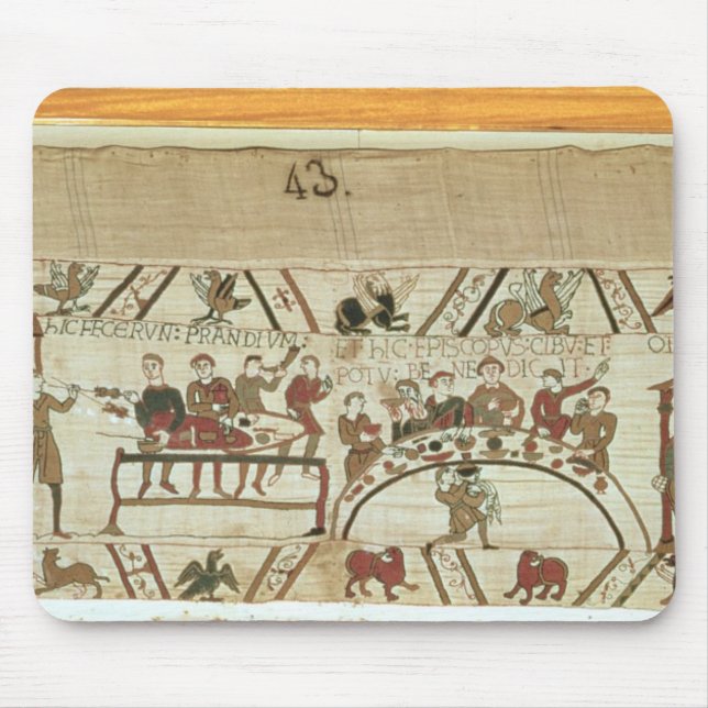 Servants preparing a banquet for William I Mouse Pad (Front)