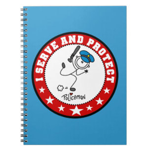 Serve and Protect Policeman Notebook