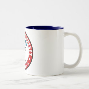 Serve and Protect Policeman Two-Tone Coffee Mug
