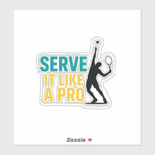Serve It Like a Pro – Tennis Player Car Decal