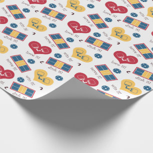 Serve it, win it, dink it - pickleball wrapping pa paper