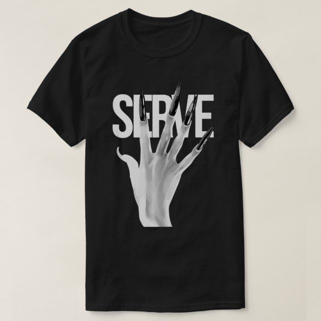 Serve Nails Gay Pride Drag Queen  T-Shirt (Design Front)