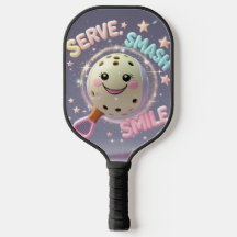 Serve. Smash. Smile. – Cute Kawaii Pickleball Desi