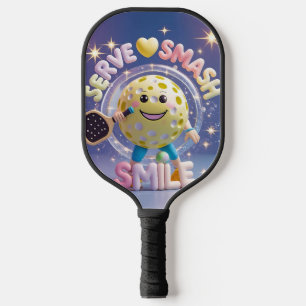 Serve. Smash. Smile. – Cute Kawaii Pickleball Desi Pickleball Paddle
