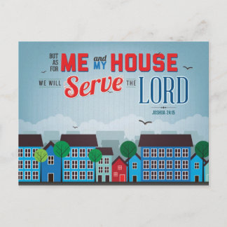 Serve the Lord Mousepad - Joshua 24:15 Bible Verse Postcard