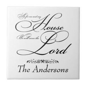 Serve the Lord personalised  Ceramic Tile
