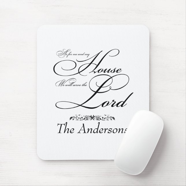 Serve the Lord personalised  Mouse Pad (With Mouse)