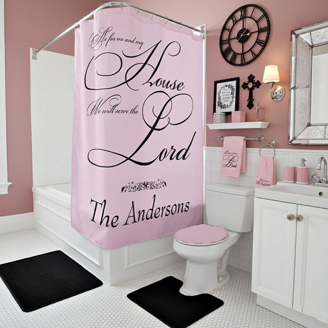 Serve the Lord personalised  Shower Curtain (Creator Uploaded)
