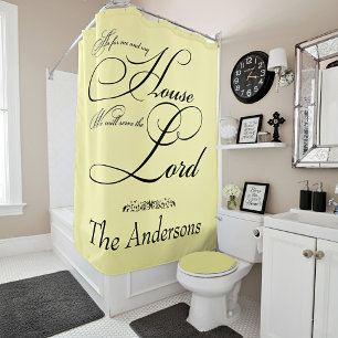 Serve the Lord personalised  Shower Curtain
