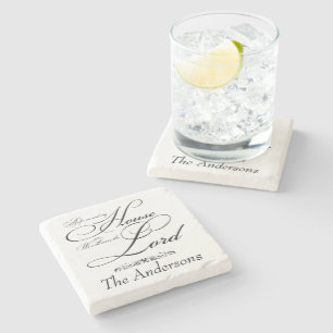 Serve the Lord personalised Stone Coaster