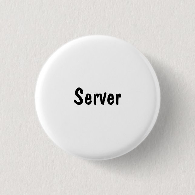 Server 3 Cm Round Badge (Front)