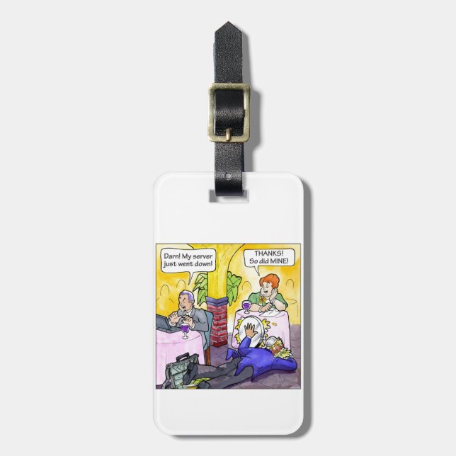 Server Down! Luggage Tag (Front Vertical)