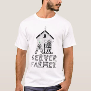 Server Farmer Funny Robotics T-Shirt