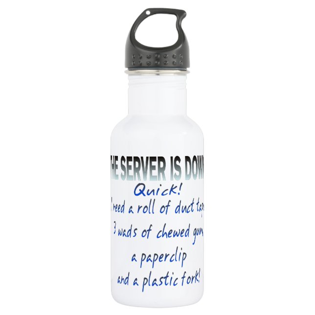 Server is Down 532 Ml Water Bottle (Front)