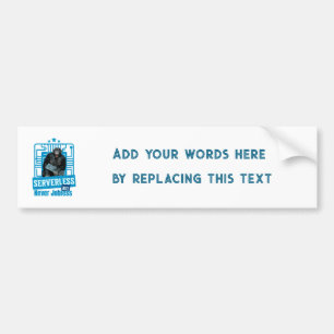 Serverless Funny Monkey Developer Humour Bumper Sticker