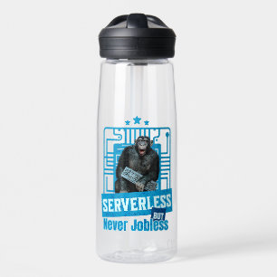 Serverless Funny Monkey Developer Humour Water Bottle