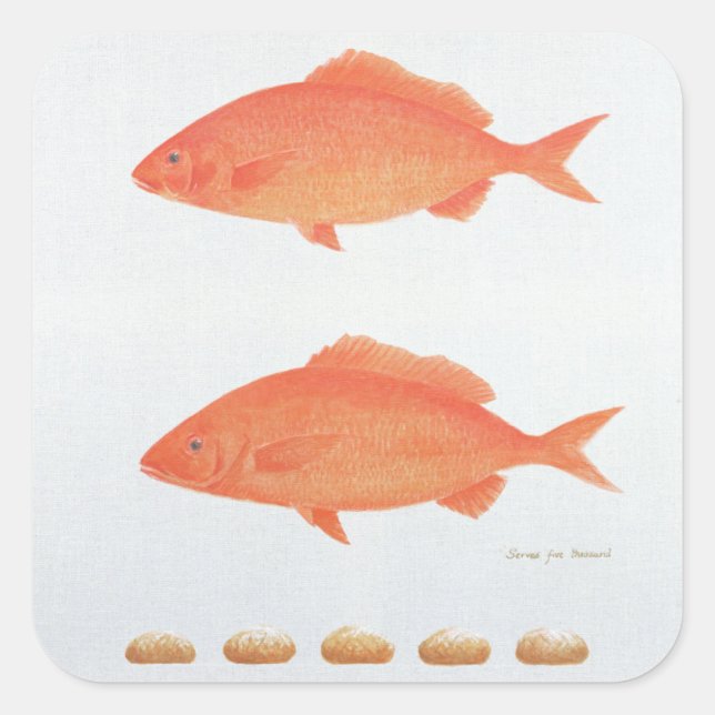 Serves Five Thousand 2005 Square Sticker (Front)